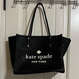 kate spade Black and White Logo Tote